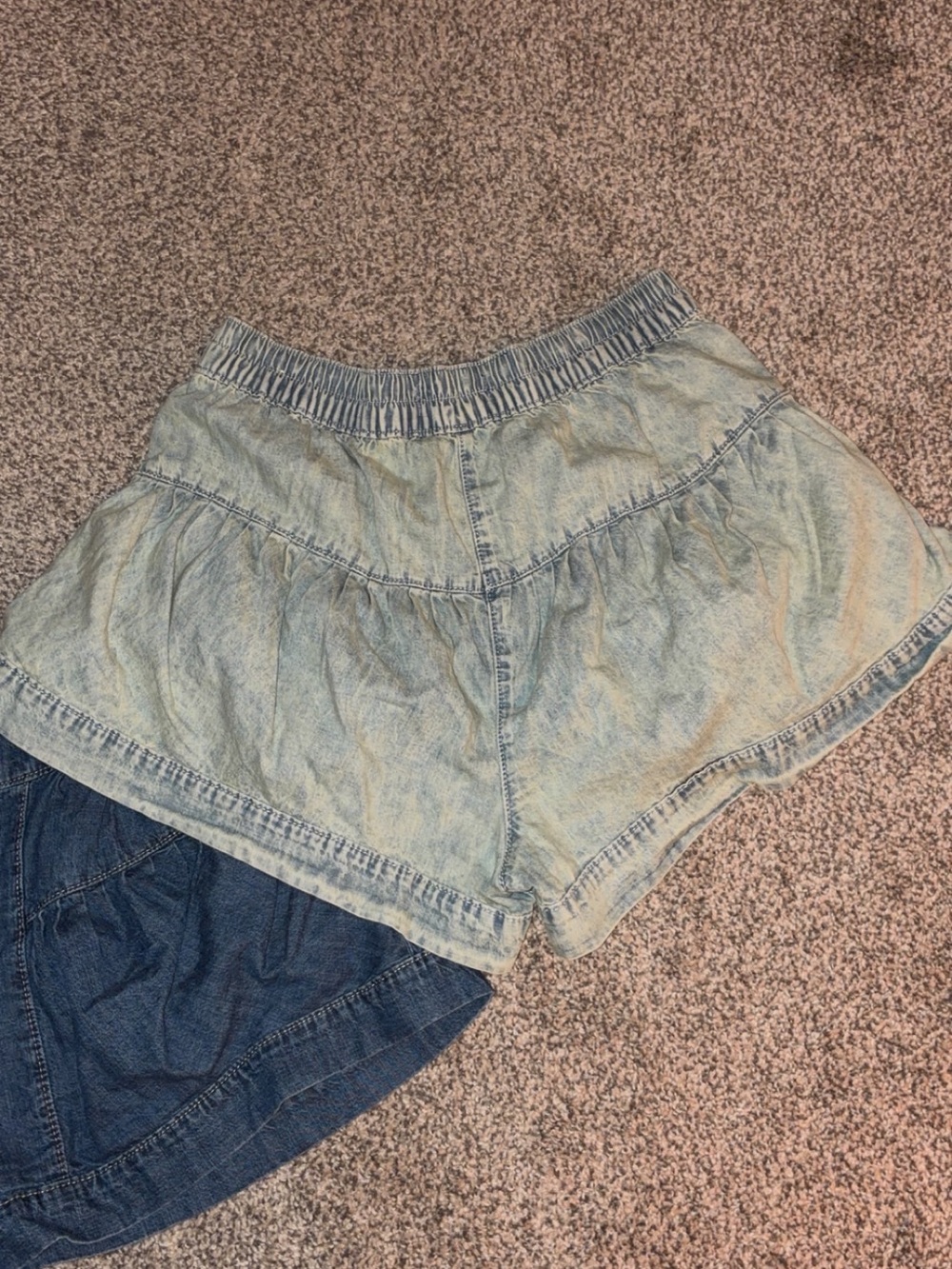 We The Free denim shorts - blue and olive - Picture 4 of 5